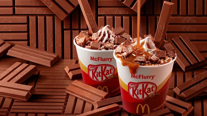 Méqui anuncia novo McFlurry Kit Kat calda de caramelo Ale Lontra