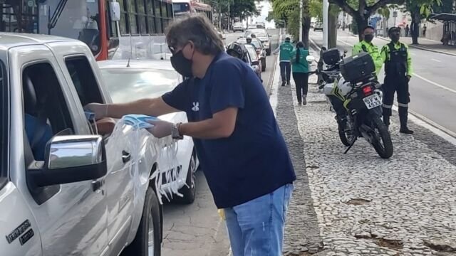 Pit stop contra o COVID - 19, em Campina Grande (PB) - Foto: Divulgação