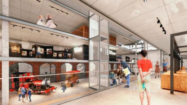 Projeção da área interna do museu(Foto: Divulgação)