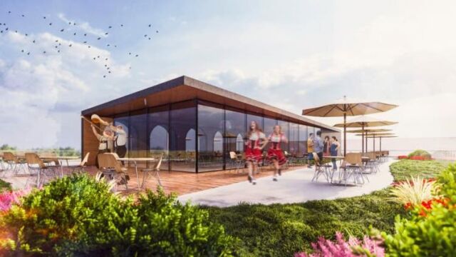 Proposta inclui terraço com brewpub - (Foto: Divulgação)