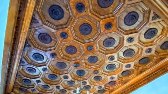 Interior do Solar Baeta Neves, destruído por deslizamento de terra em Ouro Preto — Foto: Arquivo pessoal